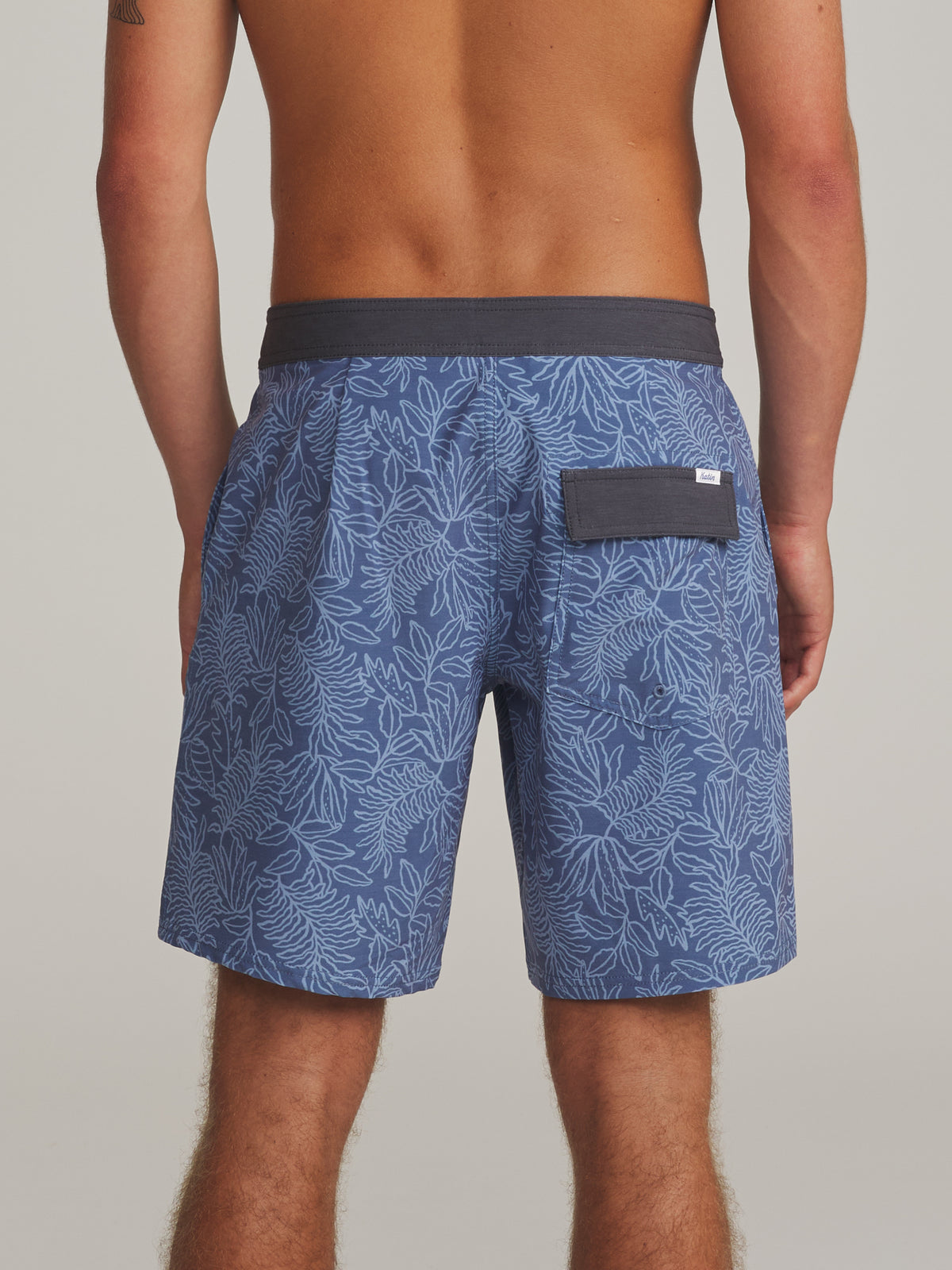 Katin Lush Hybrid Trunk in Blue - worn on model, back