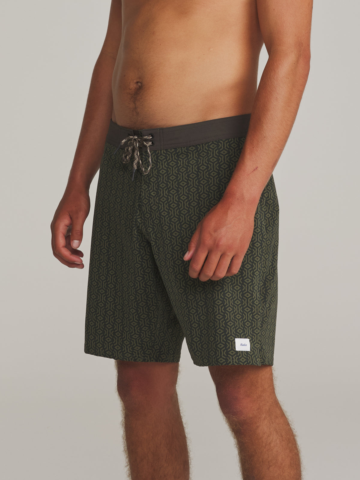Katin Otg Villager Trunk in Black - worn on model, side