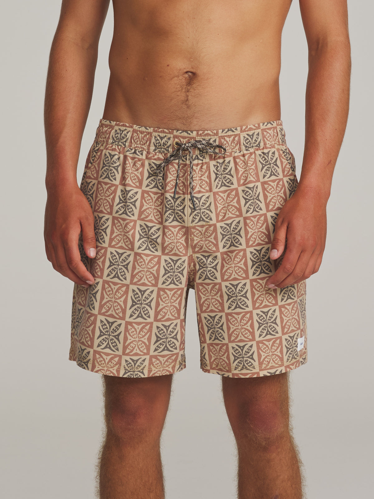 Katin Stowaway Volley in Rust - worn on model, front