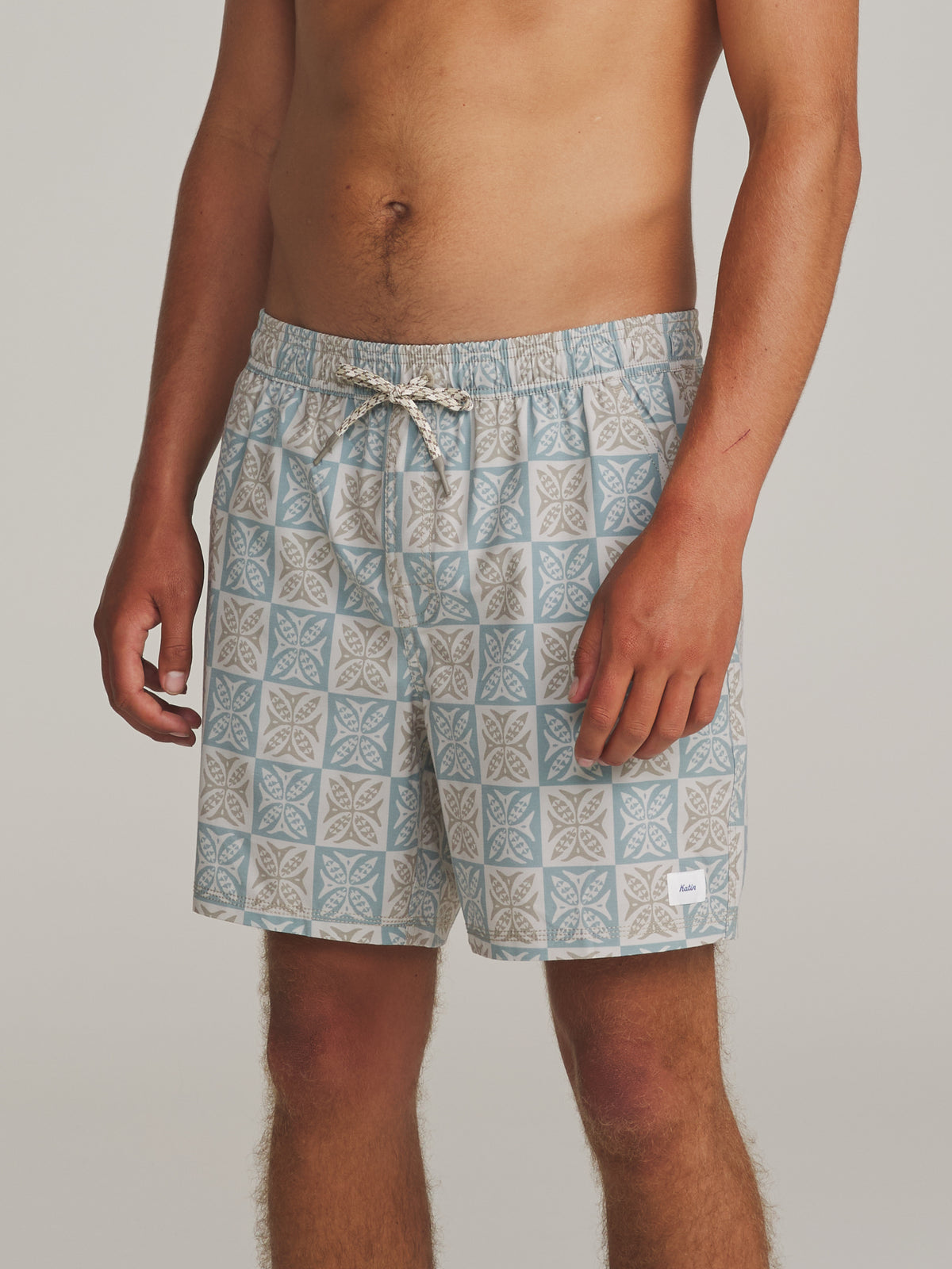 Katin Stowaway Volley in Storm Blue - worn on model, side
