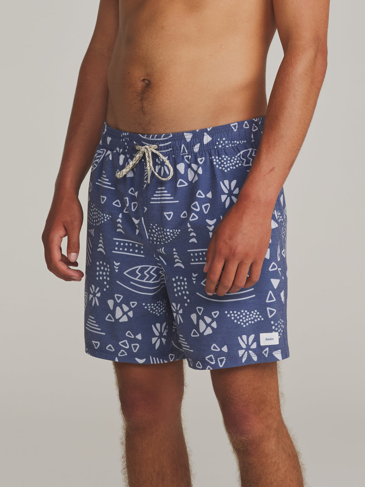 Katin Wind Volley in Blue - worn on model, side