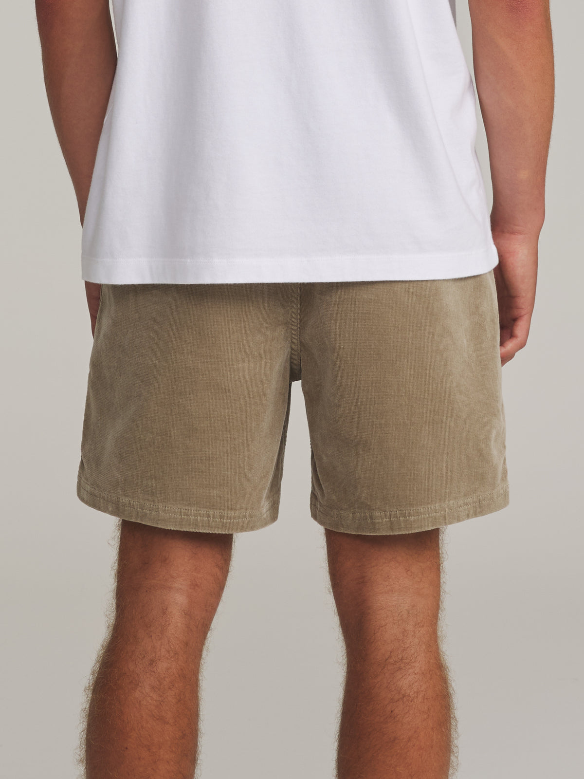Katin Cord Local Short in KHAKI - worn on model, back