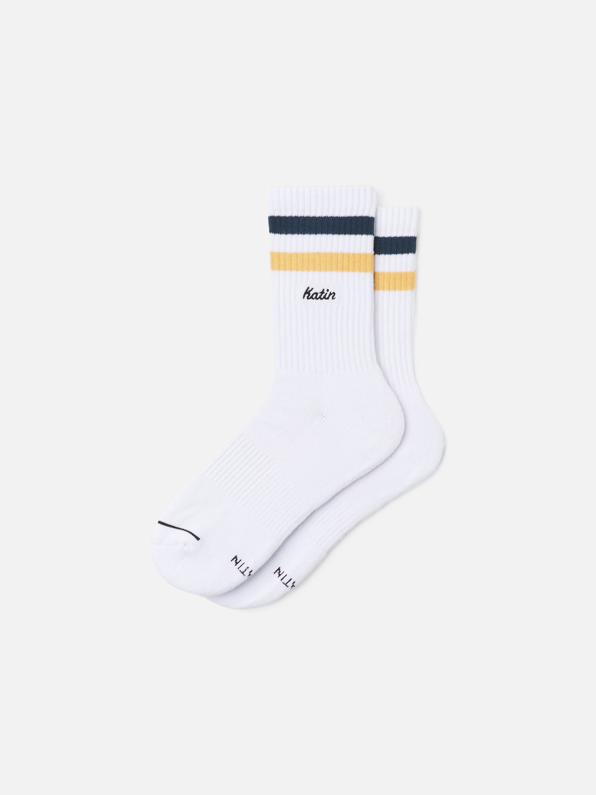 Katin Felix Sock in Stargazer Honey with a custom two-tone stripe #color_stargazer-honey