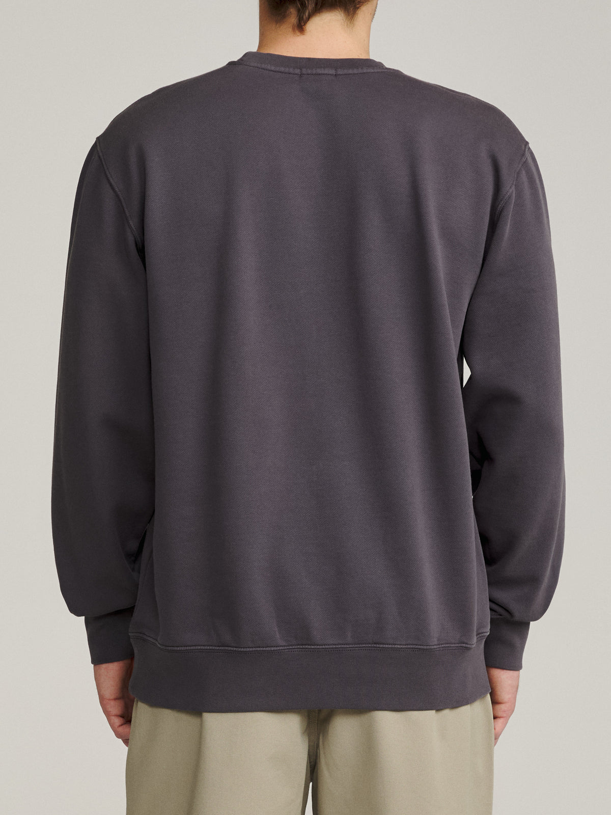 Katin Sundance Crew in Washed Blue Vintage Wash, on model, back #color_washed blue vintage wash