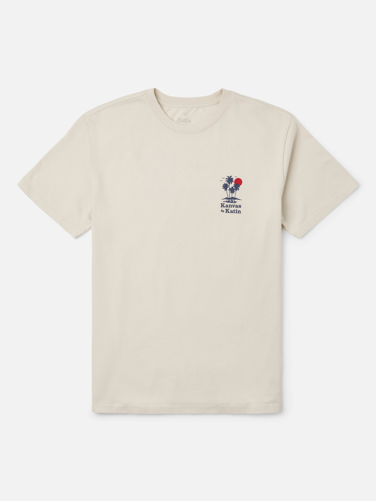Katin Kai Tee in Vintage White midweight jersey, flat, front #color_vintage white