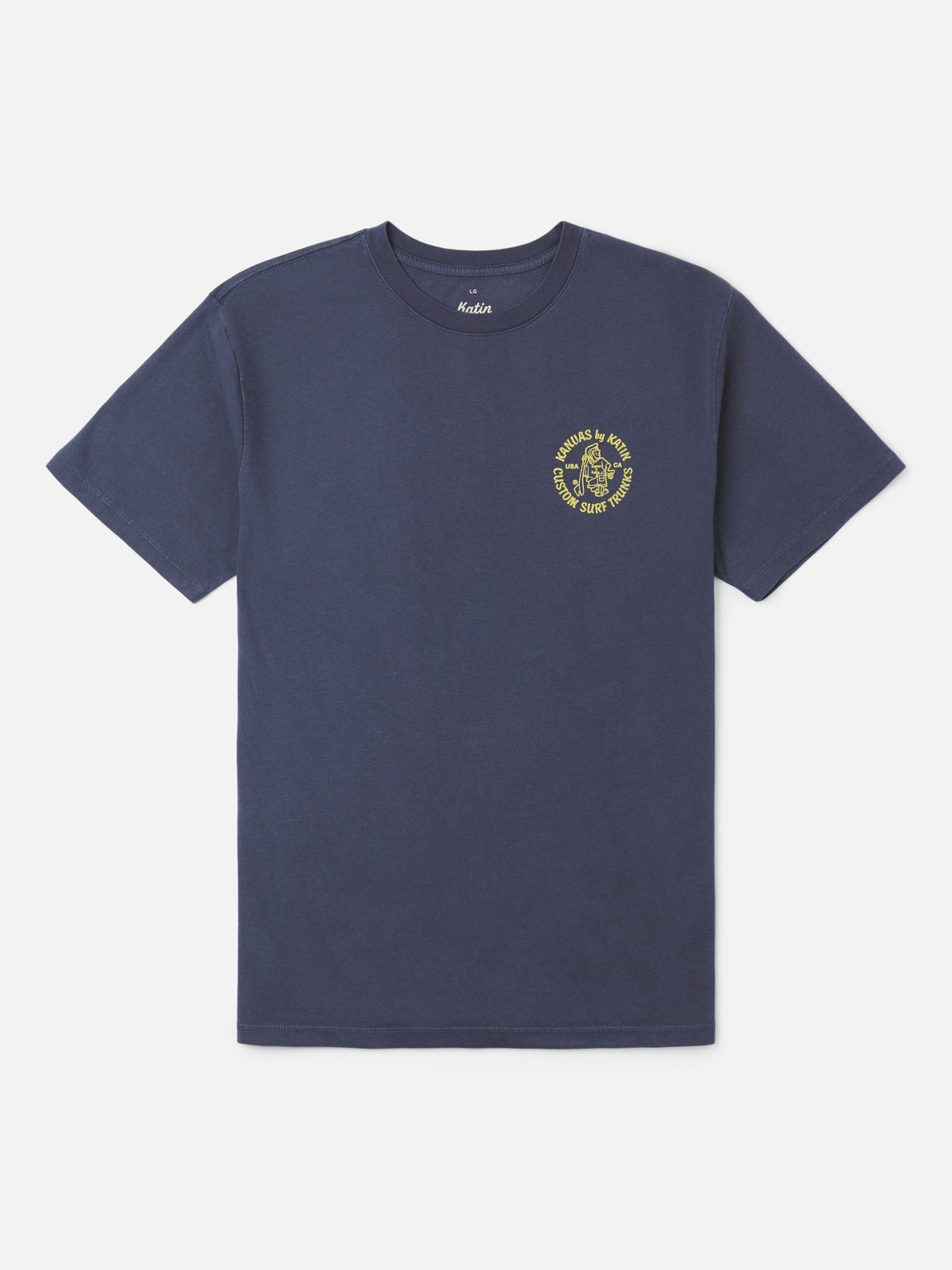 Katin Mark Tee in Washed Blue Vintage Wash, flat, front #color_washed blue vintage wash