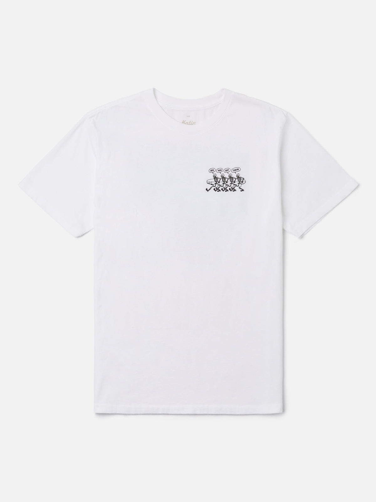 Katin Mas Hermanos Tee in White midweight jersey, flat, front #color_white