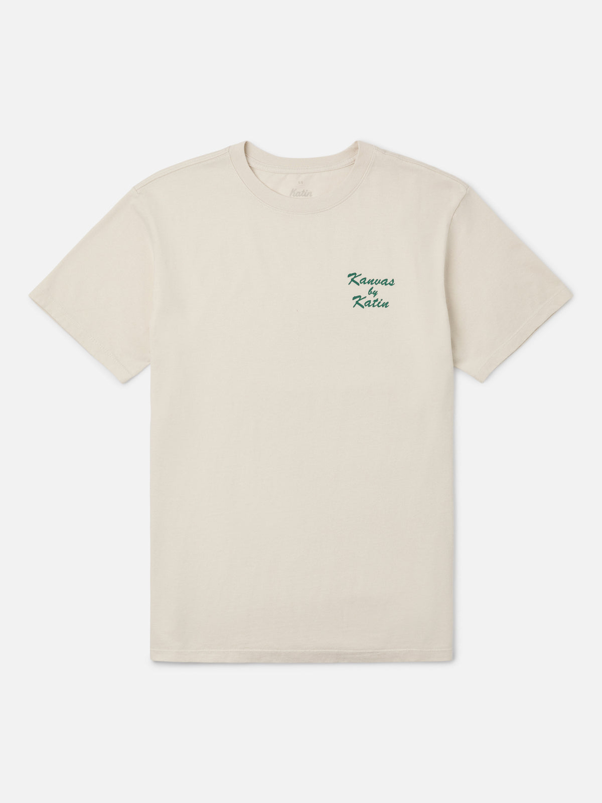 Katin PCH Tee in Vintage White midweight jersey, flat, front #color_vintage white
