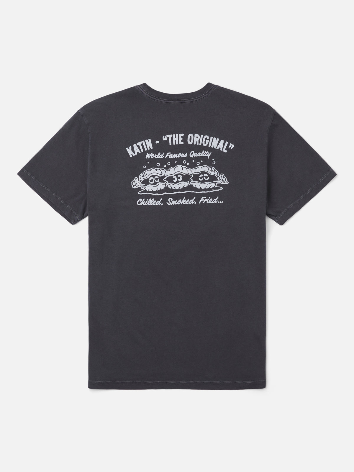 Katin Shuck Tee in Polar Navy Vintage Wash, flat, back #color_polar navy vintage wash
