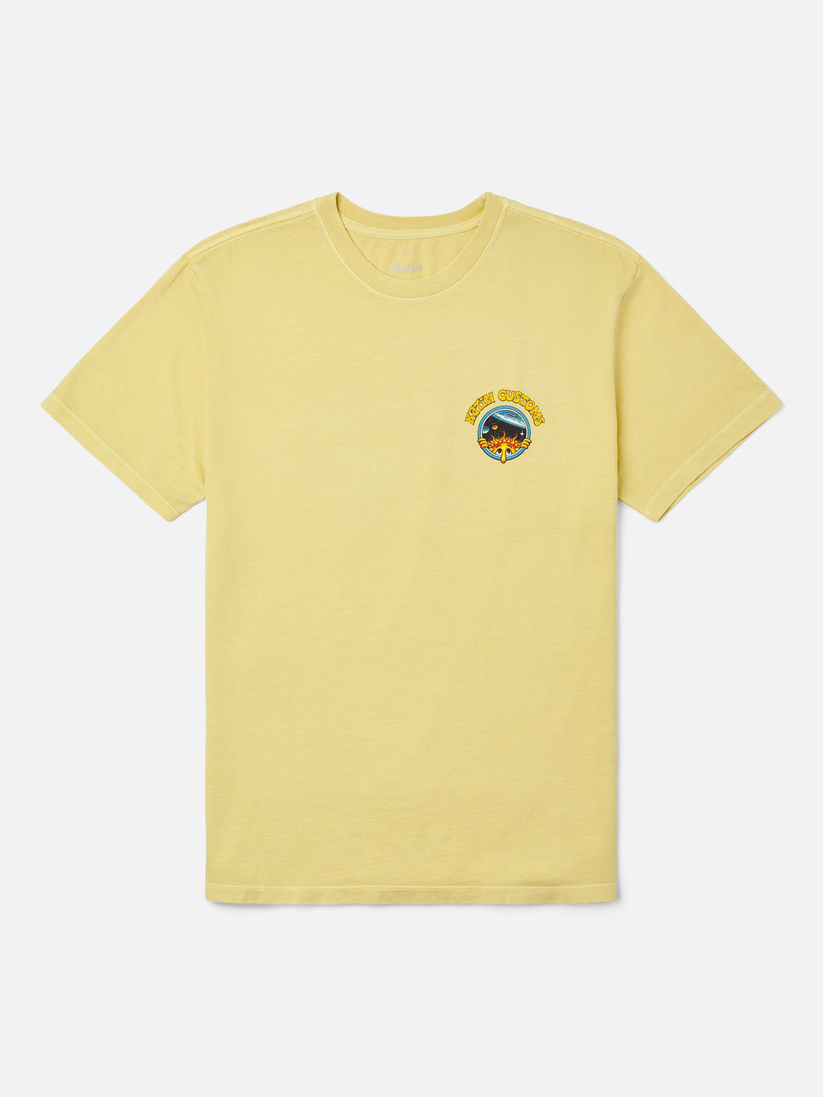 Katin Vantasy Tee in Dusty Yellow Vintage Wash, flat, front #color_dusty yellow vintage wash