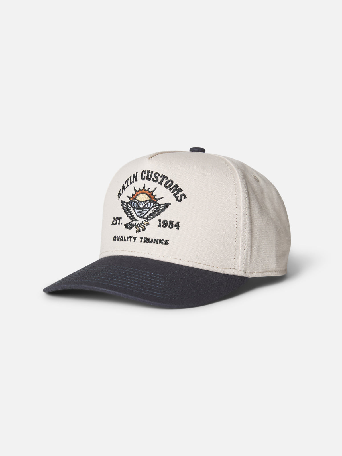 Katin Herman Hat in Vapor/Washed Blue, flat, front #color_vapor/washed blue