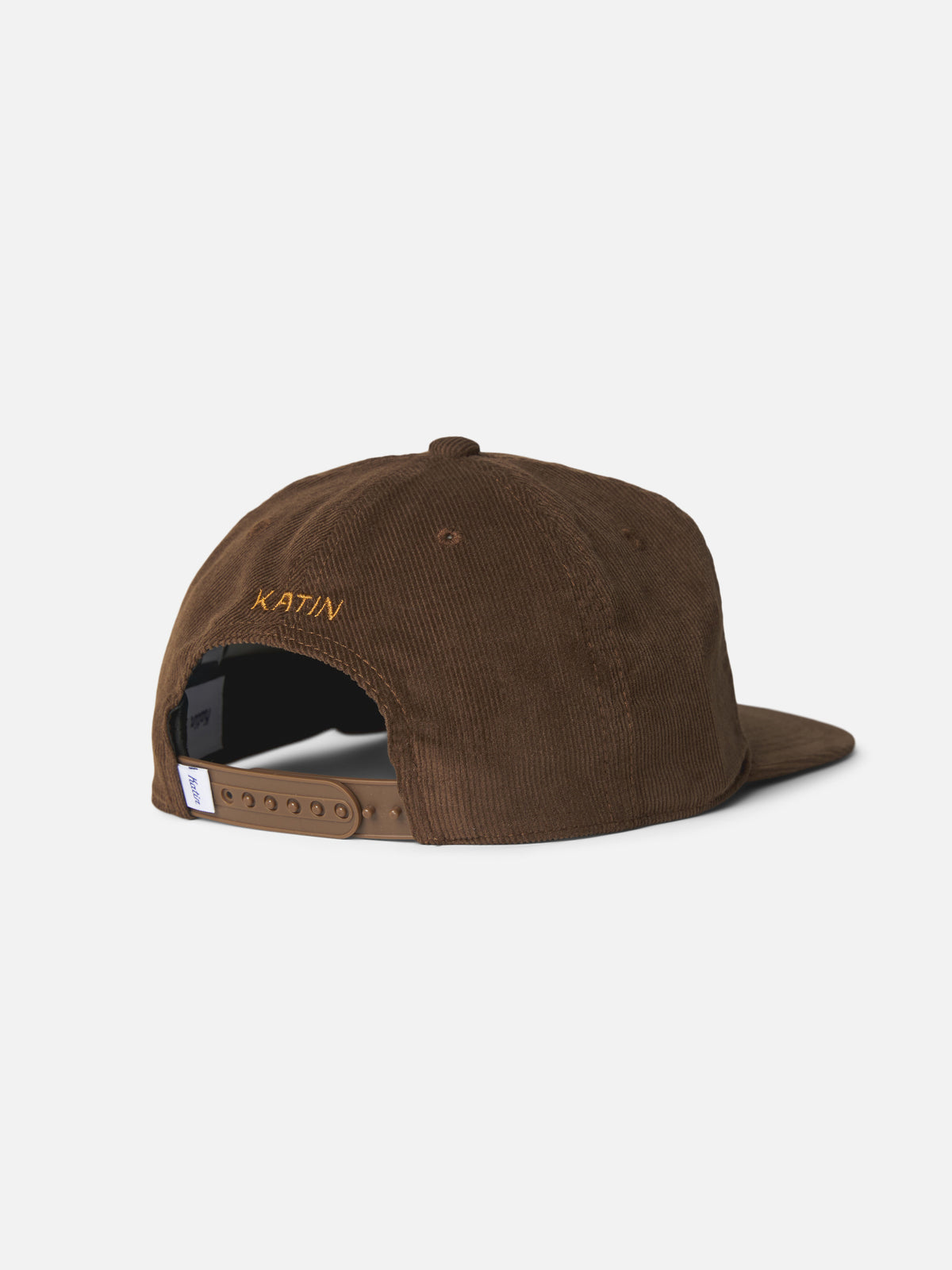 Katin Root Hat in Brown 16 wale corduroy, flat, back #color_brown