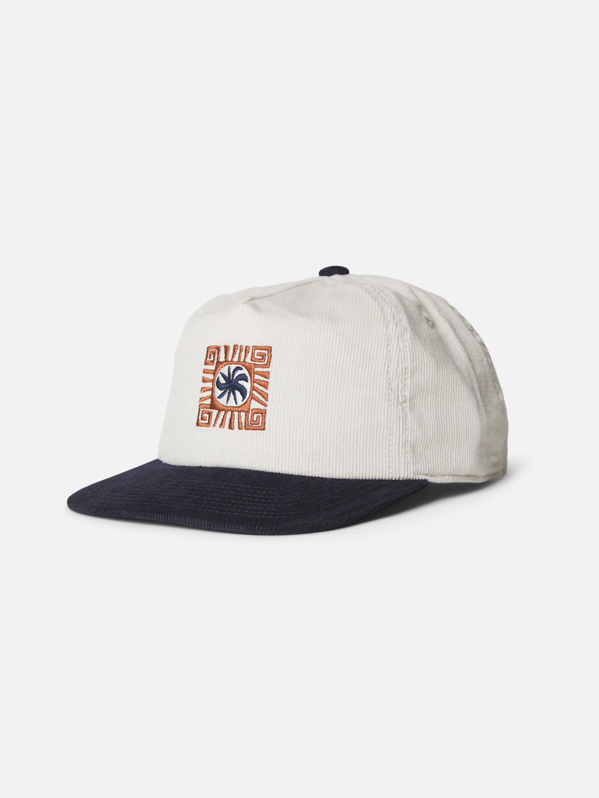 Katin Root Hat in Vapor/Navy 16 wale corduroy, flat, front #color_vapor/navy