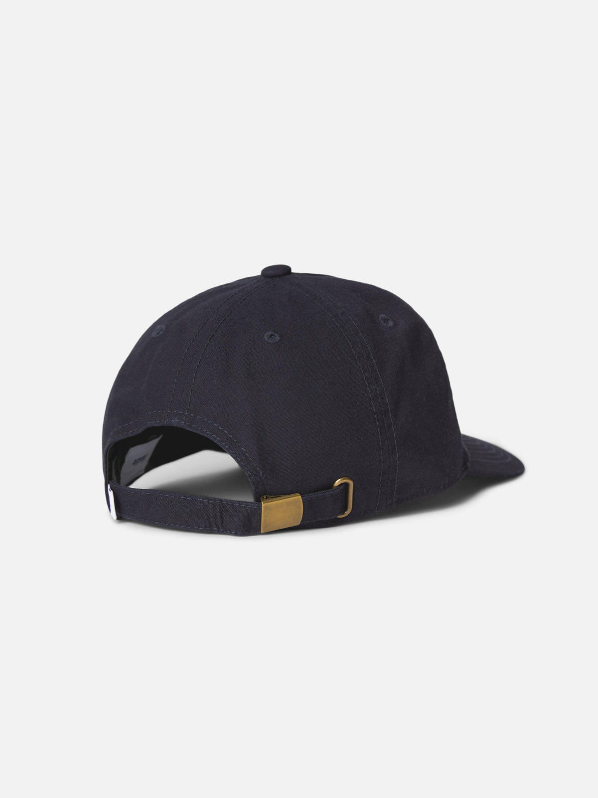 Katin Santa Fe Hat in Navy canvas with Katin graphic embroidery, flat, back #color_navy