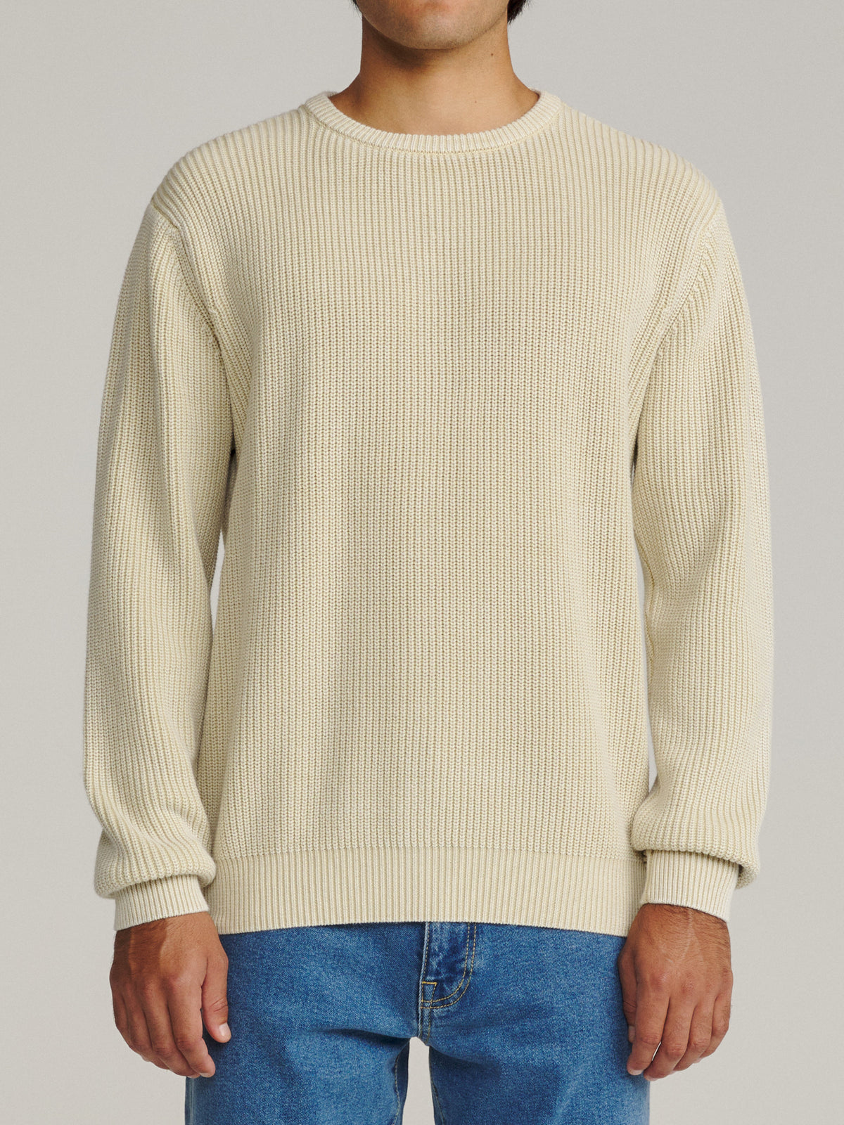 Katin Swell Sweater in Birch, on model, front #color_birch