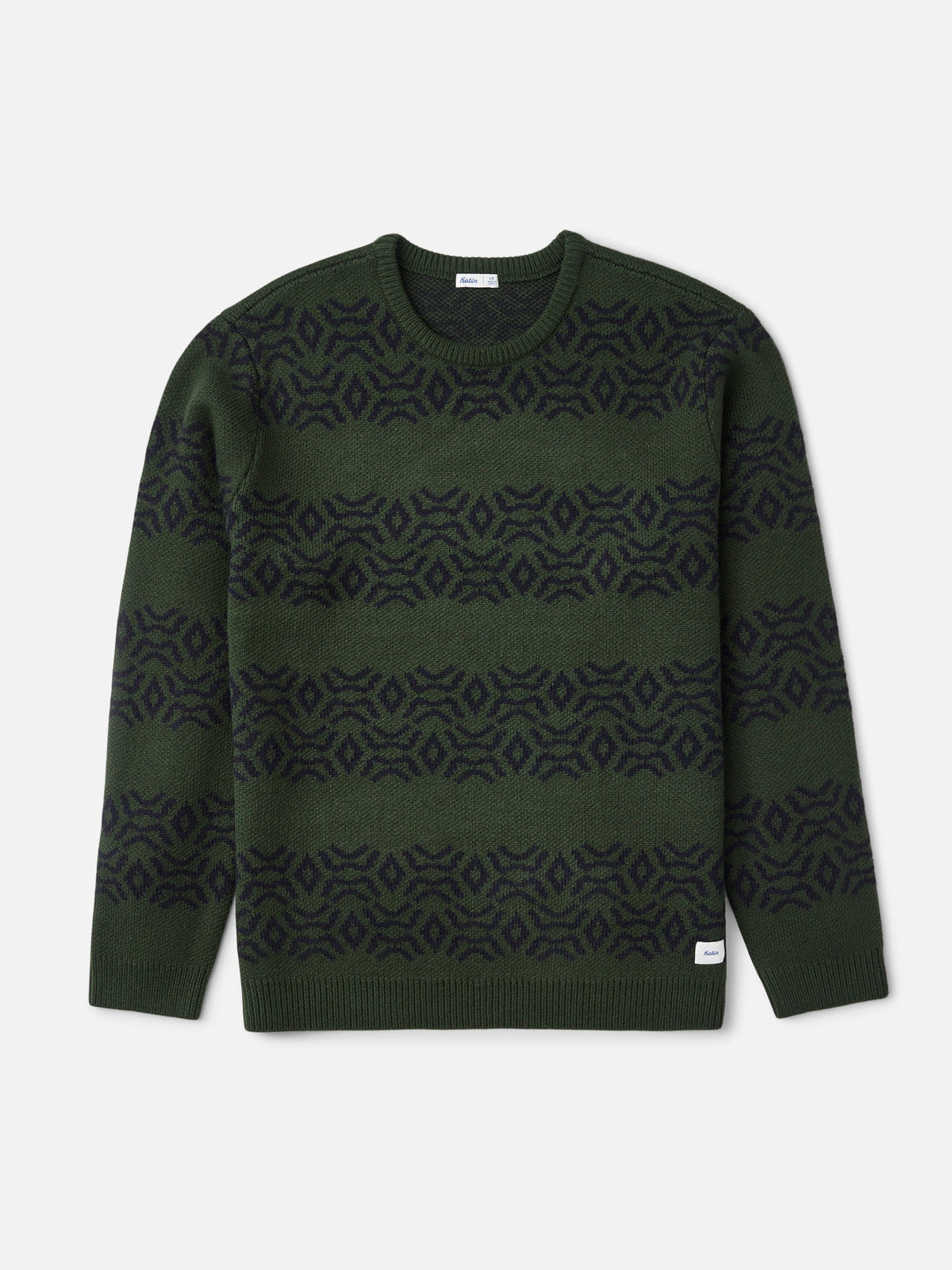 Katin Villager Sweater in Pine, flat, front #color_pine