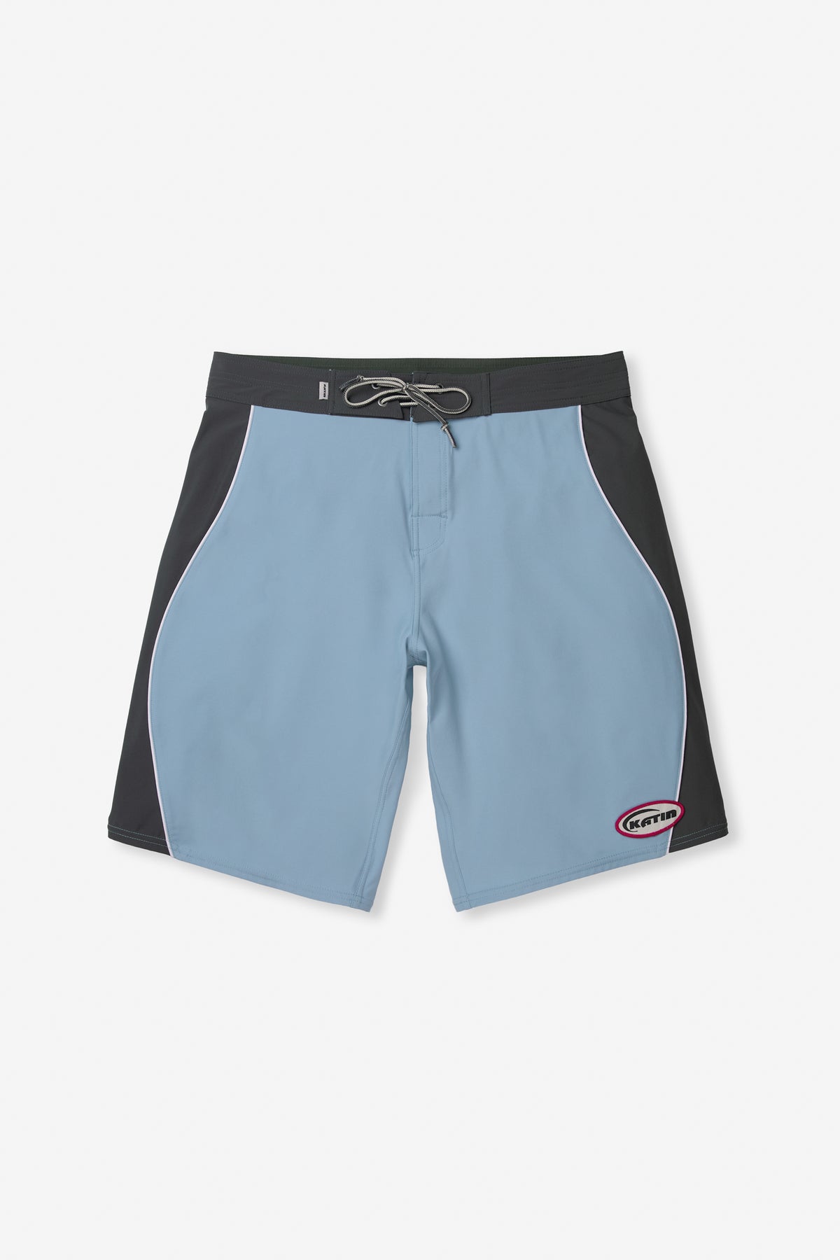 Katin Flow Surf Trunk in Sky Blue, flat, front #color_sky blue