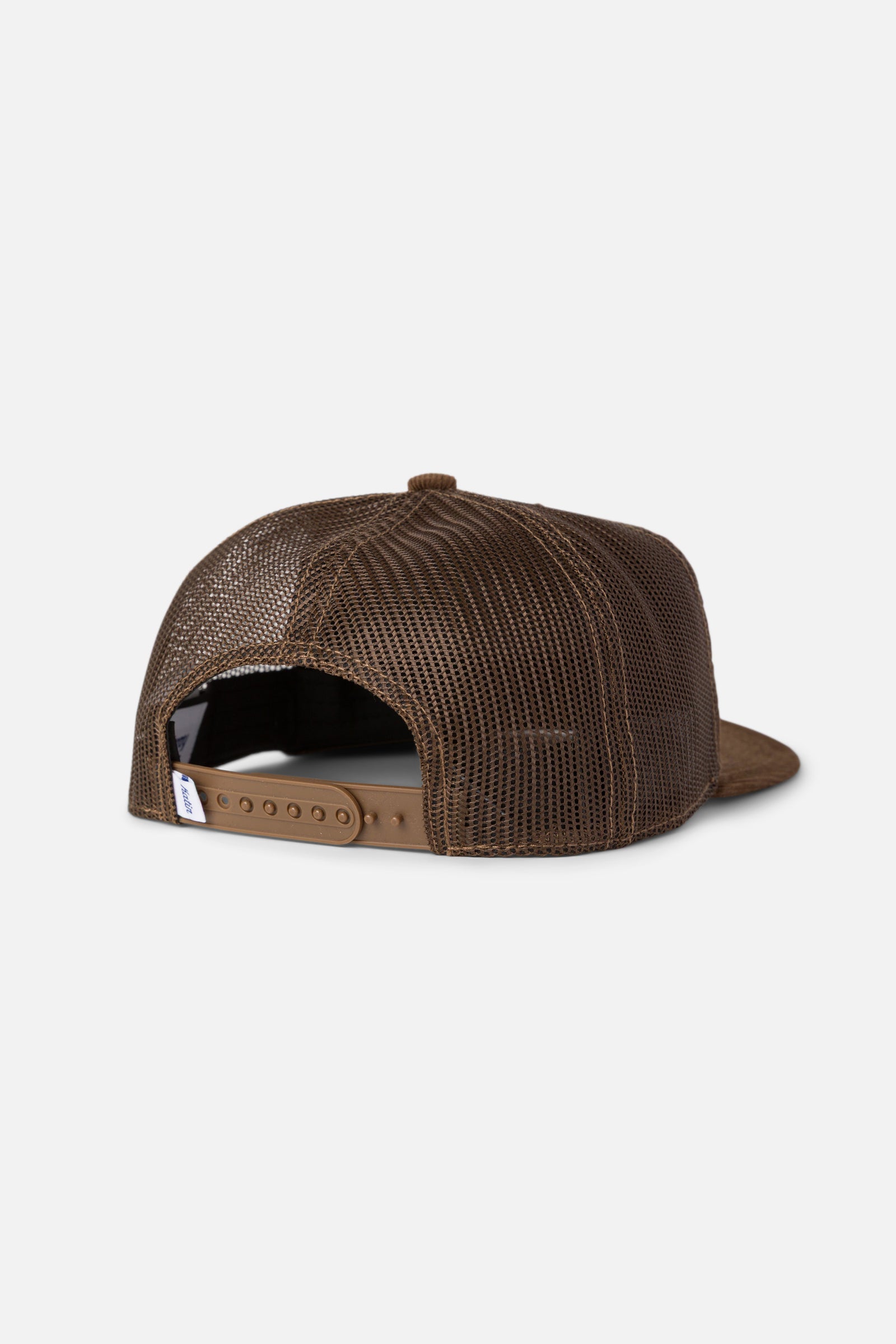 Katin su26 hats pit stop trucker hat brown studio back