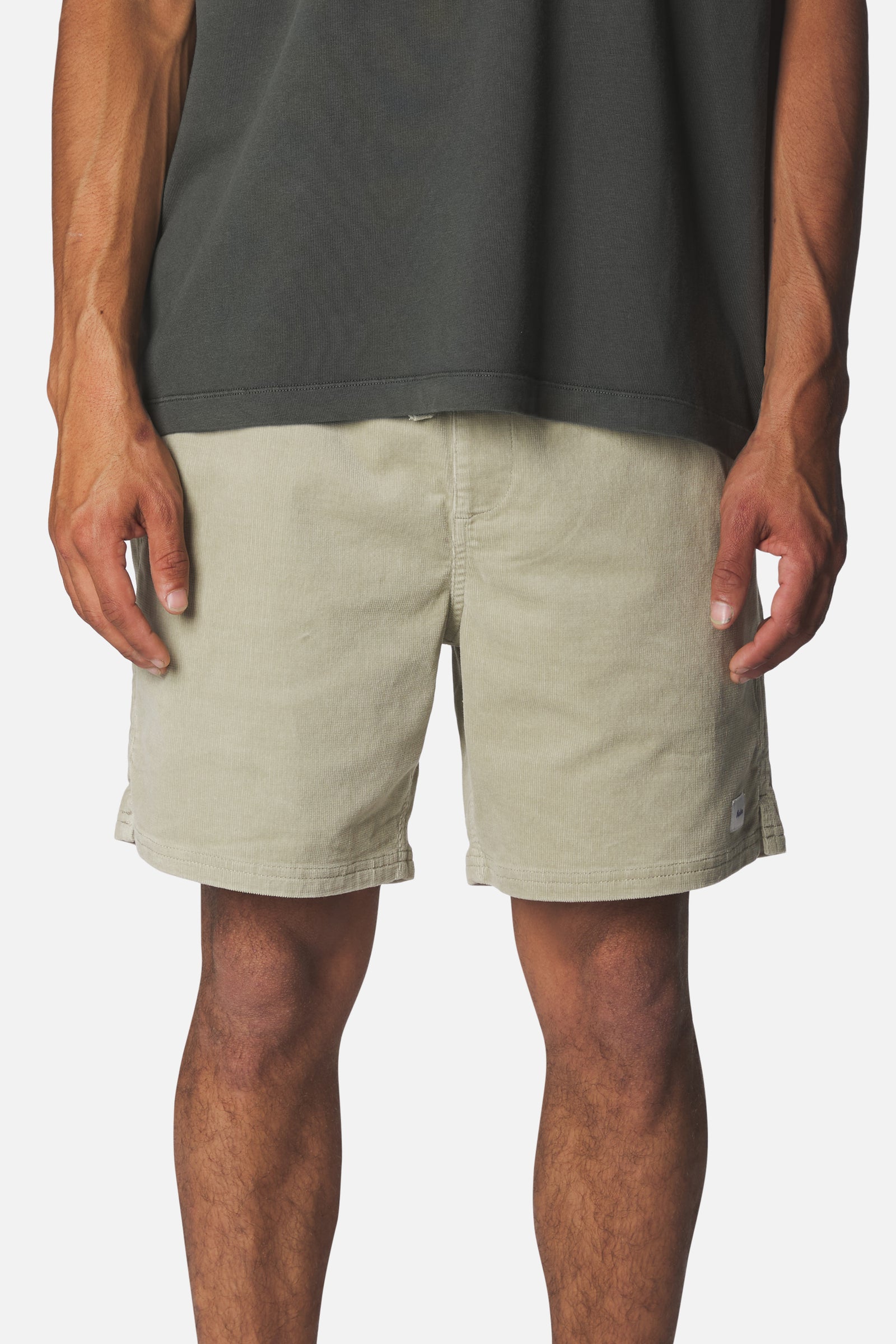 Katin su26 walkshorts cord local short mineral gray on model front